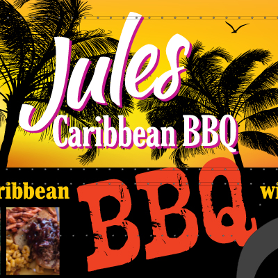 Jules Caribbean BBQ Food Truck Wrap